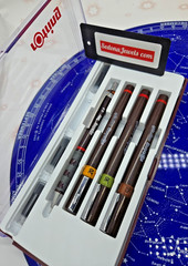 6x – rOtring bundle Isograph Technical Pens 0.20mm, 0.30mm, 0.50mm +3in1 2159367