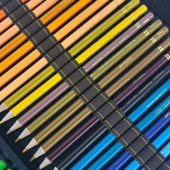 72 Slots Colored Pencil Case Pencil Holder Color pencil organizer Storage (Bl…