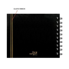 25 Sheets Square Artist Watercolor Wiro Journal 245GSM 20x20cm Spiral Book