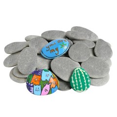 35 Pcs Large Painting Rocks, 2″-3″ Flat Stones for DIY Arts and Crafts, Hand …