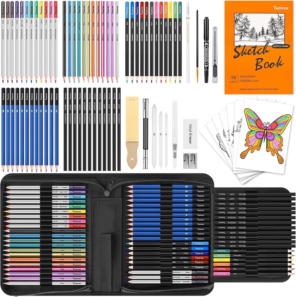 81 Pack Art Supplies for Adults Kids Teen Artists Gifts Pro Art Kit Drawing