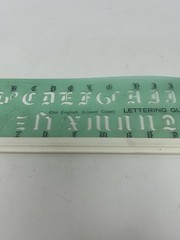 Pickett Lettering Guide Stencil ROMAN68 3/8 & Old English Lower Case 50UC 1/2