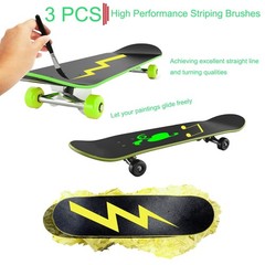 Pinstriping Brush 3 pcs High Performance Striping Set – #1, #2, #3, Black