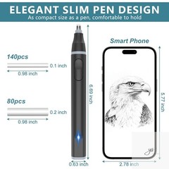 Electric Eraser, USB C Rechargeable Pencil Eraser with 220 Eraser Refills, 2 Era