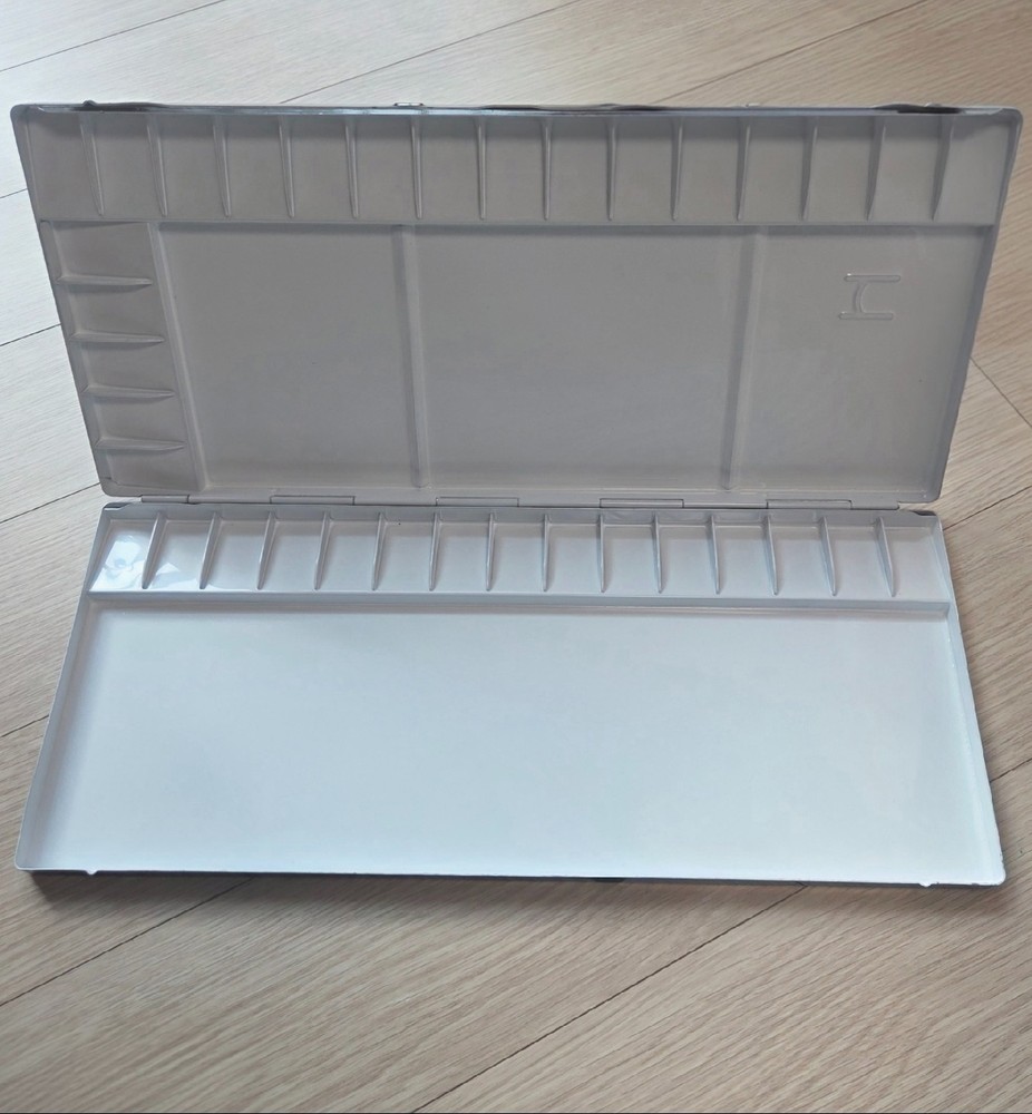 Heung Il Aluminum Watercolor Palette 35 Well No.435 Metal 350x150mm Professional