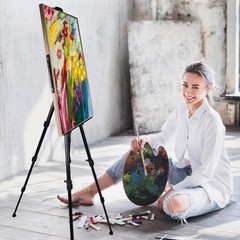 Art Easel Stand for Painting Canvases – 66-Inch Adjustable Metal for Adults T…