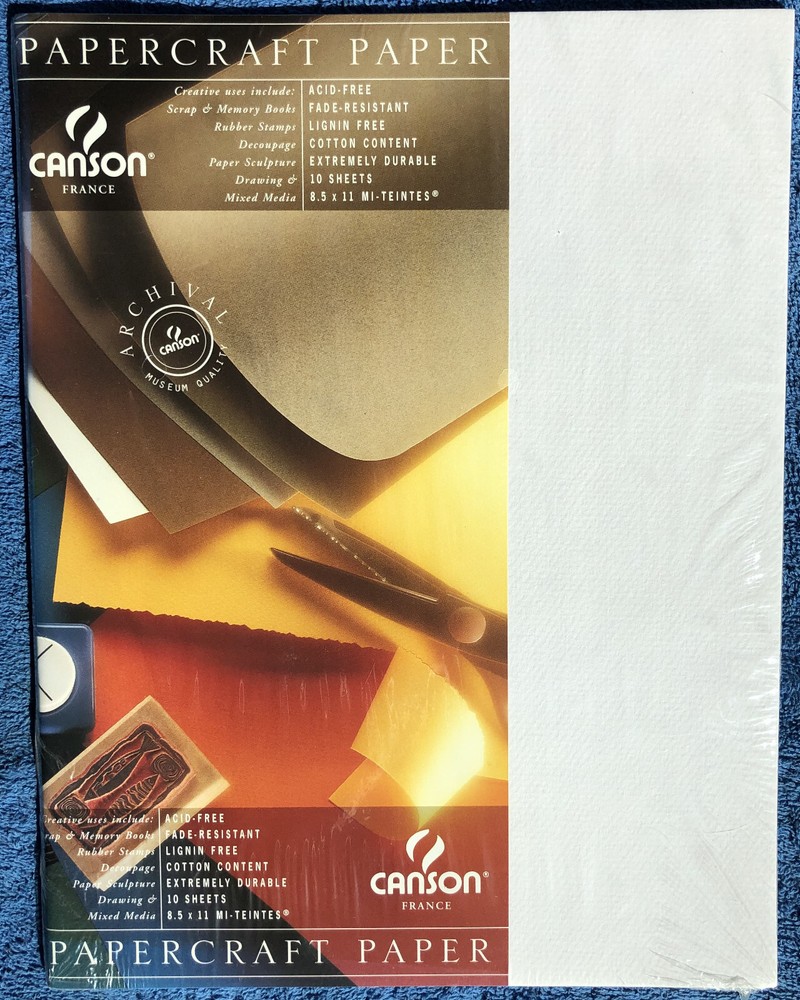Lot of 4×10 Canson Papercraft Paper, Mi-Teintes Lilac 8.5 X 11 — 40 shts sealed
