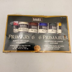 Liquitex Professional Primary 6 High Viscosity Acrylic Paint Set 6 Tubes 22mL
