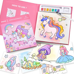 Paint with Water Coloring Books for Toddlers, Watercolor Painting Sets for Kids