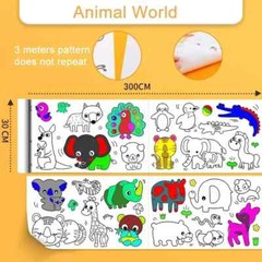 Sticky Coloring Paper Roll for Kids – Fun and Creative Drawing Roll for Coloring