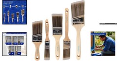 Versatile 5-Piece Paint Brush Set: Smooth Streak-Free Finish Guarantee