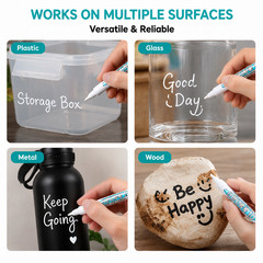 White color Permanent marker pen,white ink marker pen waterproof, Paper, Plastic
