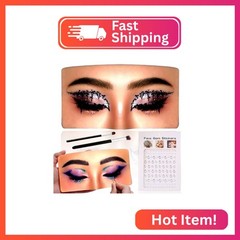 Penugo Silicone Mannequin Face for Makeup Practice Board with Makeup Brushes, Rh