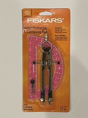 Fiskars Metal Compass and Protractor Set – Ages 8+ – NEW!