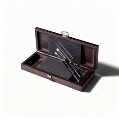 Da Vinci 4027 Miniature Painting Brush Set Kolinsky Sable Drybrush Wood Box