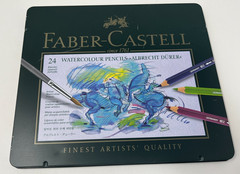 Faber-Castell Artist Watercolor Pencils in A Tin (24 Pack), Assorted