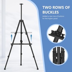 Art Painting Display Easel Stands – Portable Adjustable Aluminum Metal Tripod…