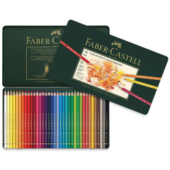 Set of 36, Faber-Castell Polychromos Pencil Set – Tin Box, Assorted Colors