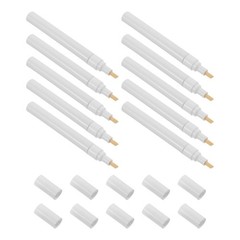 10 Pcs Aluminum Tube Paint Pen Empty Marker Refillable Acrylic Markers
