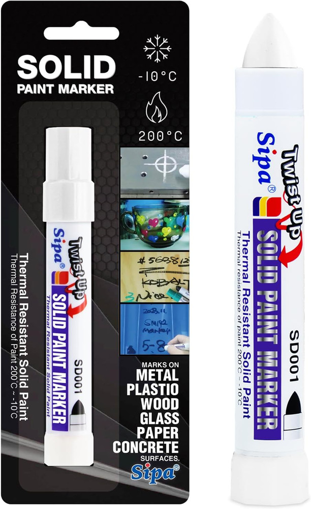 Permanent Solid Paint Markers, Twist Long-Lasting Paint Pens for Window, Wood,Me
