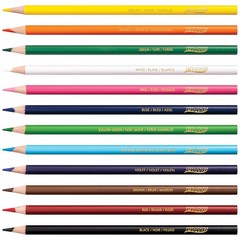 12 Count 3.3 mm core Thick Core Colored Pencils Assorted Colors for Kids