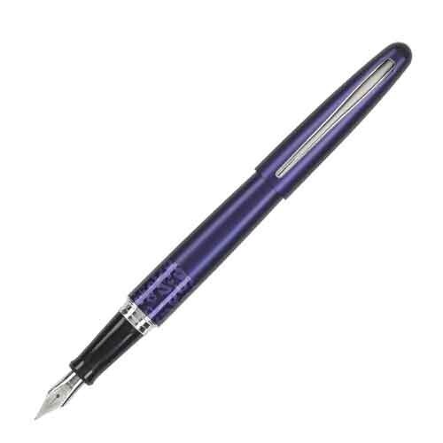 Pilot Metropolitan Animal Coll Leopard Fountain Pen Fine Nib Matte Plum Gift Box