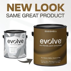 Pebble Gray Eco-Friendly Paint & Primer – One-Coat, Eggshell Finish, 5 Gallons