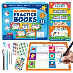 Magic Grooved Writing Practice Book for Kids Large Handwriting Copybook Reusable