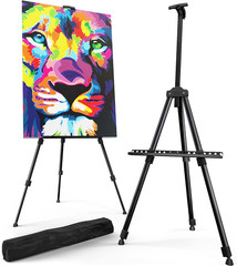 17 to 66 Inch Heavy Duty Easel Stand – Adjustable Metal Tripod Art Easel for Pai