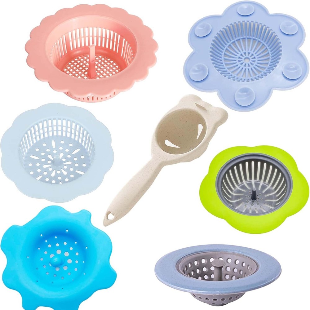 Allazone 7 PCS Acrylic Pouring Strainers Set, Plastic Silicone Paint 5