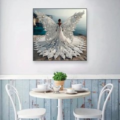 5D Gown Lady Diamond Art Painting Kit for Adults & Beginners, DIY Special Shaped