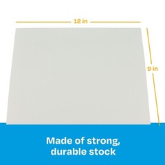 Sax Sulphite Drawing Paper, 90 lb, 9 x 12 Inches, 9 x 12 Extra-White