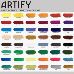 ARTIFY Acrylic Paint, 24/36/48 Set with a storage box, Rich Pigments, Non Fading