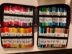 ZSCM dual-tip markers 132-count set w/ replacement nibs