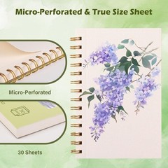 2 PCS Spiral Watercolor Paper Pad 30 Sheet 140lb/300g 5×7.5 Inch AcidFree