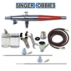 Paasche Airbrush PASVLS3AS VLS-3AS Double Action w/ .55, .75 & 1.05mm Heads HH