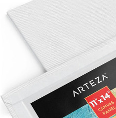 Premium Canvas Boards for Painting, 11 X 14 Inches, Pack of 14, Blank White Canv