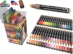 36 Acrylic Paint Pens Skin and Natural Earth Tone Marker Set for Rock Painting,