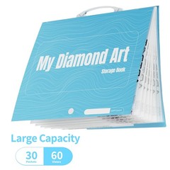 ARTDOT A3 Storage Book for Diamond Art Kits, Portfolio Folder for Diamond Pai…
