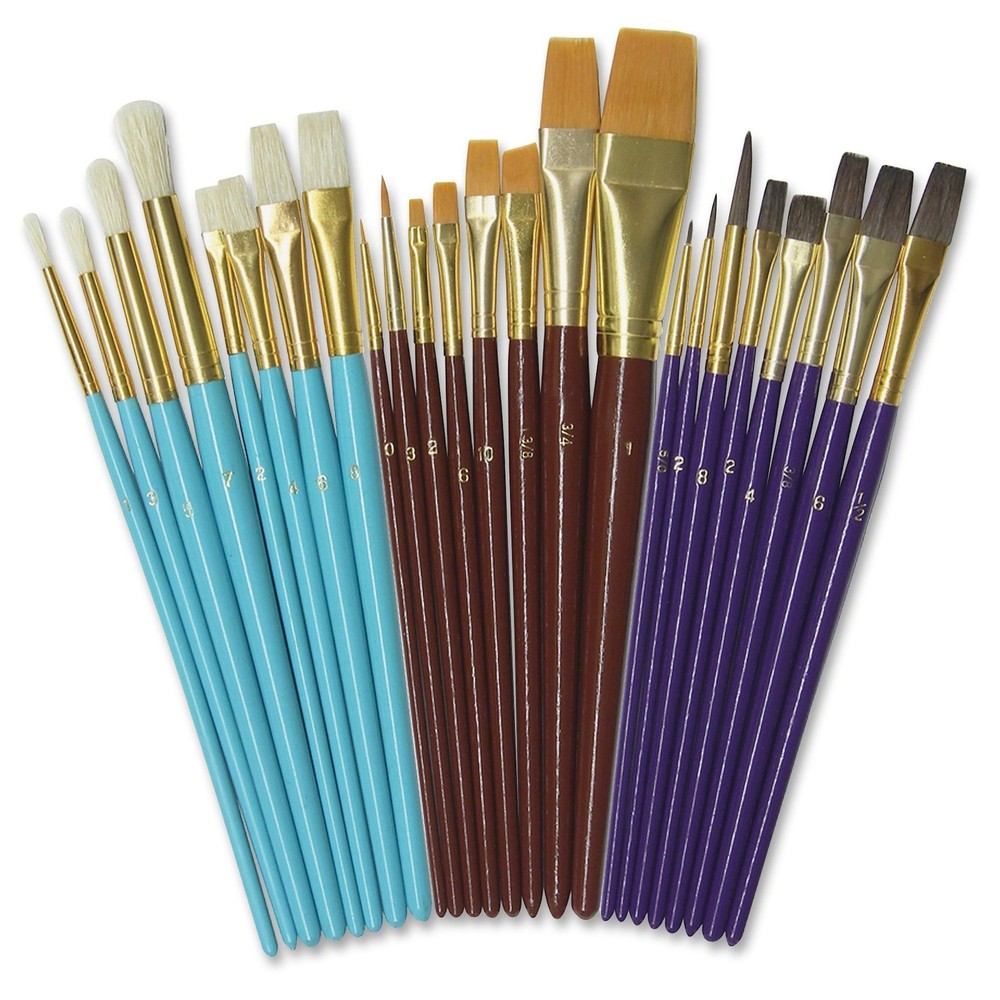 Creativity Street Deluxe Brush Assortment MultiType Artist Set New