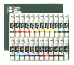 Turner Acryl Gouache Set of 24 20 ml Tubes AG02024C20ml No. 6 M #qn5