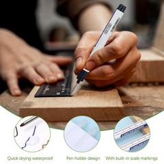 15pcs Long Nib Marker Pens 20mm Waterproof Carpenter Woodworking Tool