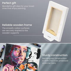 Stretched Canvas, 5 X 7, 8 X 10, 11 X 14, 12 X 16, 16 X 20 Inches, Multipack of