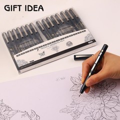 16 Pack Waterproof Fineliner Drawing Pens for Sketching Manga and Design