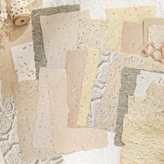 84 Sheets Small Textured Scrapbook Paper and Flower Leaf Fabric Textured Paper