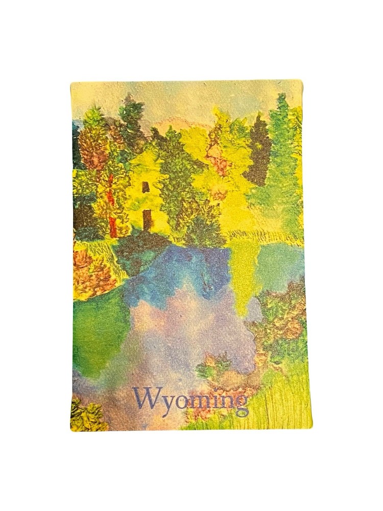 Acrylic Painting On A 8 By 8 Inch Rectangular Canvas “Wyoming”