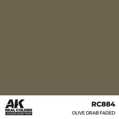 AK-RC884 AK Interactive Real Colors Olive Drab Faded 17 ml.