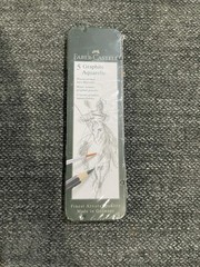 Faber-Castell Graphite Aquarelle Pencil Set 5 Water-Soluble Graphite Germany NEW