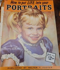 How to Put Life into Your Portraits by S.M. Shinn Walter Foster #187 Vintage Art