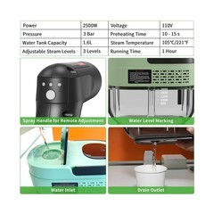 Handheld Steam Cleaner for Home, 2500W High Temperature Pressur… Fast USA SHIP